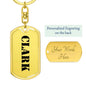 Clark - Luxury Dog Tag Keychain