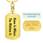 Maltese's Home - Luxury Dog Tag Keychain