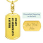 Coast Guardsman's Father - Luxury Dog Tag Keychain