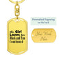 Black and Tan Coonhound - Luxury Dog Tag Keychain