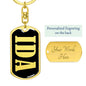 Ida v02 - Luxury Dog Tag Keychain