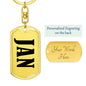 Jan v01 - Luxury Dog Tag Keychain
