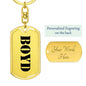 Boyd - Luxury Dog Tag Keychain