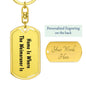 Weimaraner's Home - Luxury Dog Tag Keychain