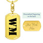 Wm - Luxury Dog Tag Keychain