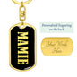 Mamie v02 - Luxury Dog Tag Keychain
