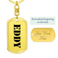 Eddy - Luxury Dog Tag Keychain