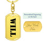 Will - Luxury Dog Tag Keychain