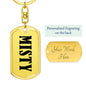 Misty v01 - Luxury Dog Tag Keychain
