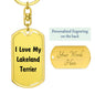 Love My Lakeland Terrier v4 - Luxury Dog Tag Keychain