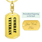 Combat Veteran - Luxury Dog Tag Keychain