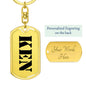Ken - Luxury Dog Tag Keychain