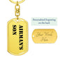 Airman's Son - Luxury Dog Tag Keychain