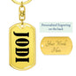 Jodi v01 - Luxury Dog Tag Keychain