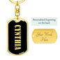 Cynthia v02 - Luxury Dog Tag Keychain