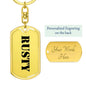 Rusty - Luxury Dog Tag Keychain