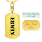 Erwin - Luxury Dog Tag Keychain