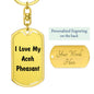 Love My Aceh Pheasant - Luxury Dog Tag Keychain