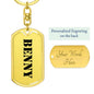 Benny - Luxury Dog Tag Keychain