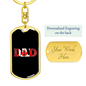 Canada Dad v2 - Luxury Dog Tag Keychain