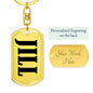 Jill v01 - Luxury Dog Tag Keychain