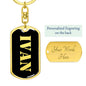 Ivan v3 - Luxury Dog Tag Keychain