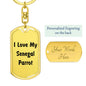 Love My Senegal Parrot - Luxury Dog Tag Keychain