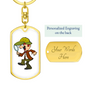 Detective - Luxury Dog Tag Keychain