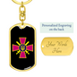 Ukrainian Ground Forces - Luxury Dog Tag Keychain