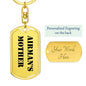 Airman's Mother - Luxury Dog Tag Keychain