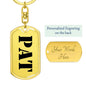 Pat - Luxury Dog Tag Keychain