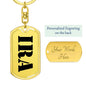 Ira - Luxury Dog Tag Keychain