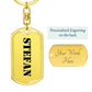 Stefan - Luxury Dog Tag Keychain