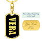 Vera v02 - Luxury Dog Tag Keychain