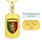 24th Mechanized Brigade (Ukraine) - Luxury Dog Tag Keychain