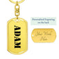 Adam - Luxury Dog Tag Keychain