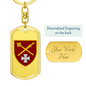 Operational Command West (Ukraine) - Luxury Dog Tag Keychain