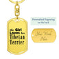 Tibetan Terrier - Luxury Dog Tag Keychain