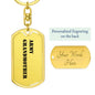 Army Grandmother - Luxury Dog Tag Keychain