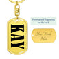 Kay v01 - Luxury Dog Tag Keychain