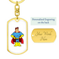 Superhero 02 - Luxury Dog Tag Keychain