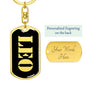 Leo v3 - Luxury Dog Tag Keychain