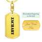 Zachary - Luxury Dog Tag Keychain
