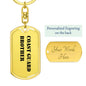 Coast Guard Brother - Luxury Dog Tag Keychain