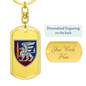 81st Airmobile Brigade (Ukraine) - Luxury Dog Tag Keychain