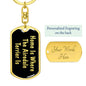 Airedale Terrier's Home v2 - Luxury Dog Tag Keychain
