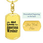 American Wirehair - Luxury Dog Tag Keychain