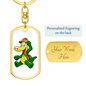 Crocodile - Luxury Dog Tag Keychain