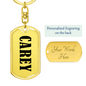 Carey v01 - Luxury Dog Tag Keychain