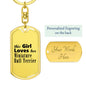 Miniature Bull Terrier - Luxury Dog Tag Keychain